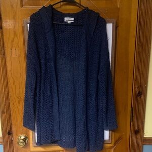 LOFT Deep Blue Knit Cardigan